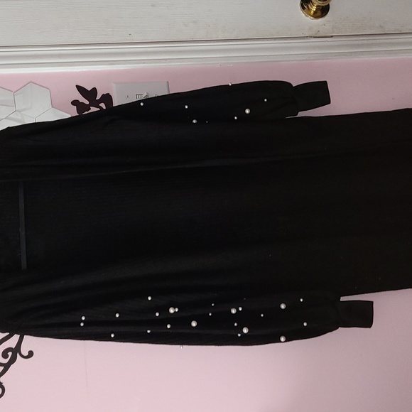 Balloon Sleeve Pearl Cardigan - Picture 1 of 5